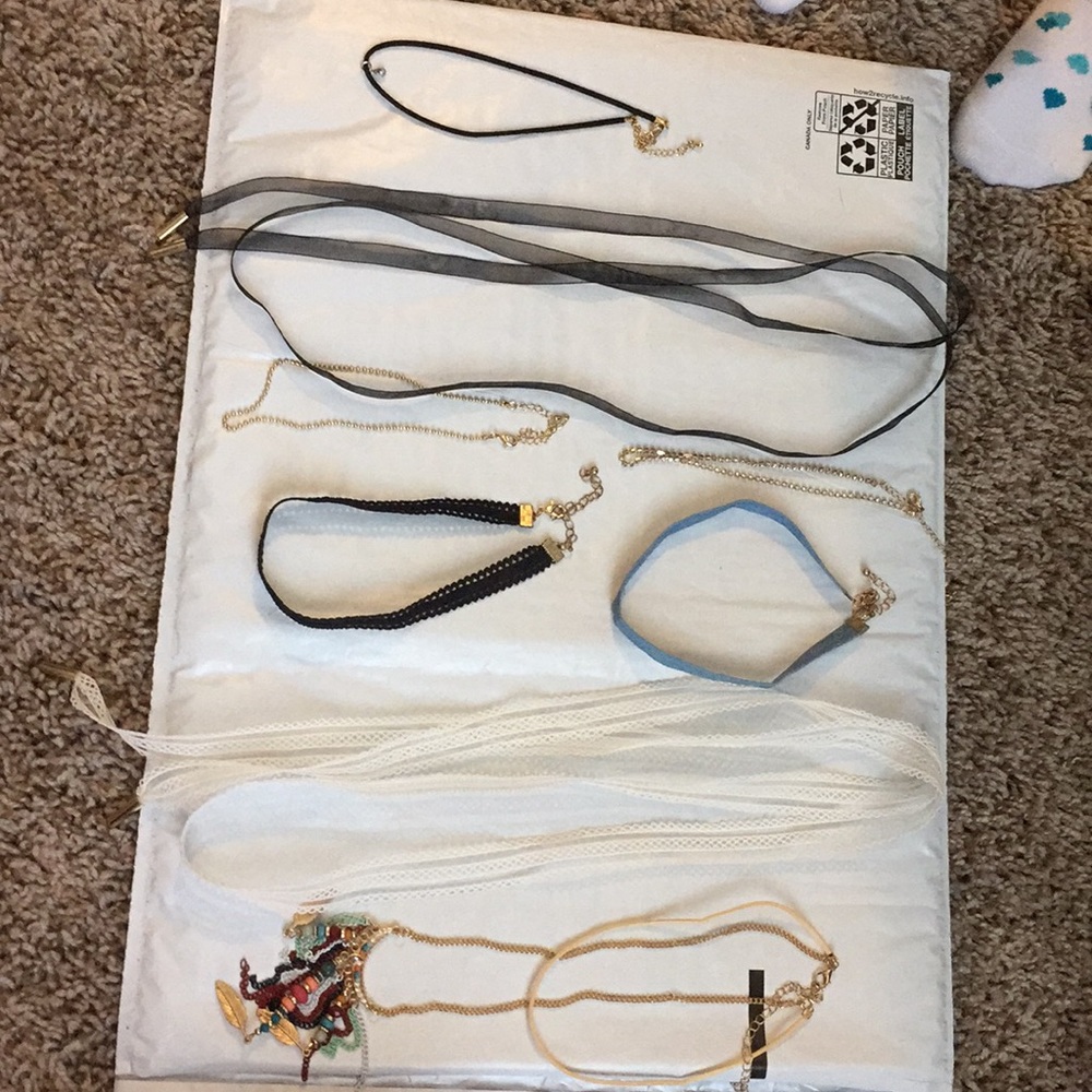 Various necklaces/chokers
